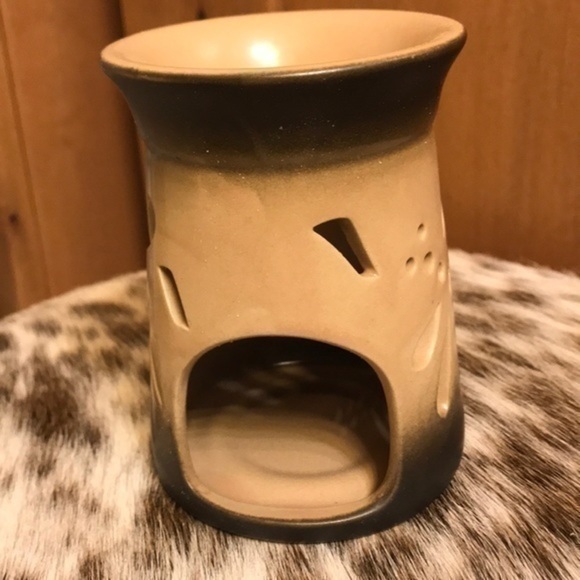 Mini candle wax scent melter Dragonfly Design black and tan - Picture 4 of 4